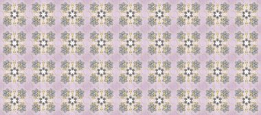 Raster Golden Mehndi kusursuz desen. Tarafsız, gri ve bej renklerde desen. Kına dövmeli süs çiçekleri, altın çıkartmalar, mehndi ve yoga tasarımı, kartlar ve parmak izleri..