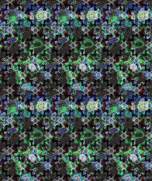 Çiçekli karalama şeklinde Raster çiçek deseni. Gri renkli çiçekler. Nazik, narin çiçek arkaplanı.