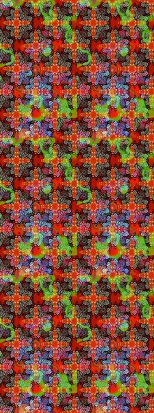 Çiçekli zambakların eskiz geçmişi. Çiçek tasarımı için inanılmaz bir kolaj cenneti tarzı. Parlak çiçekli kolaj çiçekleri kırmızı ve kahverengi.