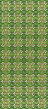 Geleneksel altın sarısı desenli yeşil, bej ve nötr renklerde altın elementler. Barok tarzında kusursuz bir doğulu süsü..