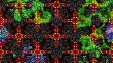 Tekstil, tebrik kartı, boyama kitabı, telefon kılıfı baskısı için kullanılabilir. Kızılderili desenli desenli desenli şal deseni. Etnik Mandala süsü. Raster Henna dövme stili.