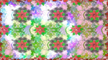 -Tarafsız ve yeşil çiçekler. Çiçek kolajı. Doğa. Çiçek arkaplan. Küçük çiçekte güzel bir desen var. Çiçek kompozisyonu. Raster deseni.