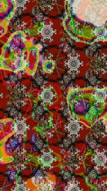 Çiçekleri, deniz kabukları, mandalaları ve suluboya efektleriyle donanma geçmişi. Eskiz modeli etnik tasarım. Yatak çarşafları, ceket, paket tasarımı, kumaş ve moda kavramları için tekstil baskısı.