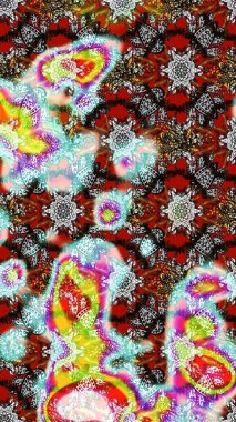 Flowers on gray, neutral and red colors. Sketch floral pattern with flowers, watercolor. Colour Spring Theme sketch pattern Background. Raster illustration. Flat Flower Elements Design.