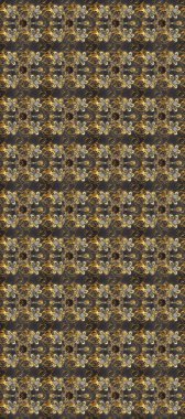 Altın elementlerle bej, kahverengi ve gri renklerde altın desenler. Raster klasik barok çiçeksiz altın desenli. Süslü dekorasyon. Lüks, kraliyet ve Viktorya dönemi konsepti.