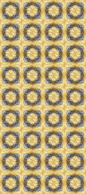 Barok tarzında kusursuz bir doğulu süsü. Sarı, bej ve gri renklerde altın elementlerle geleneksel altın sarısı desen.