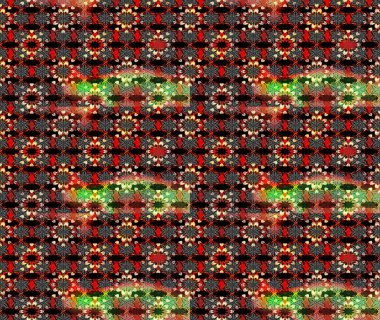 Siyah ve kırmızı renkte çiçekler. Tropik çiçek desenleri. Raster illüstrasyonu.