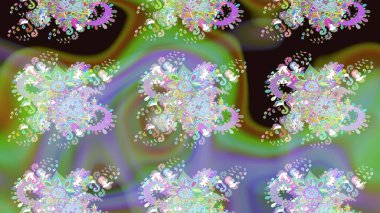 Colorful sketch pattern with cute flowers, paisley, neutral and green colors. Watercolor sketch pattern for textile. Hand drawn flower sketch pattern (tile).