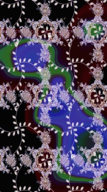 Yumuşak, bahar çiçekleri siyah renklerde. Çiçek ve yapraklı karalama şeklinde Raster çiçek deseni. Raster illüstrasyonu.