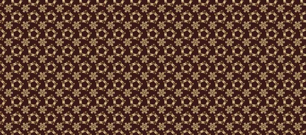 Tekrarlayan elementlerle soyut arkaplan oluşturun. Kahverengi, bej ve nötr renklerde altın rengi ve altın elementler. Raster illüstrasyonu. Kusursuz, klasik altın desen..