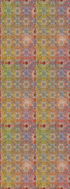 Şirin çiçek elementleri. Raster illüstrasyonu. Düz Çiçek Elementleri Tasarımı. Renkli Bahar Temalı Kusursuz Arkaplan. Kusursuz desenli. Moda desenli..