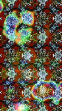 Şirin çiçekli eskiz deseni ve kahverengi, yeşil ve mavi renkli yapraklar, suluboya çiçek deseni, duvar kağıdı, kart veya kumaş için fayanslı. Raster illüstrasyonu.