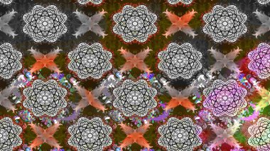 Tekstil, kumaş, kapaklar, duvar kağıtları, baskı, naylon, koleksiyon defteri, örgü, dekupaj için güzel bir eskiz. Küçük gri çiçeklerle oldukça eski bir besin torbası deseni.