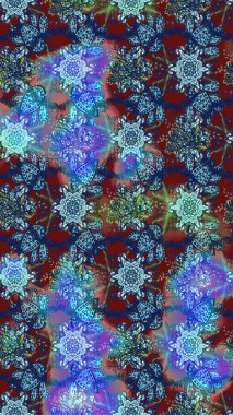 Yumuşak, yaz çiçekli arka plan. Mavi ve nötr renklerde çiçekler. Raster çiçek desenli ve çiçekli..