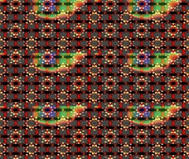 Çiçekli çiçek deseni, suluboya. Raster deseni. Küçük çiçekte güzel bir çiçek deseni..