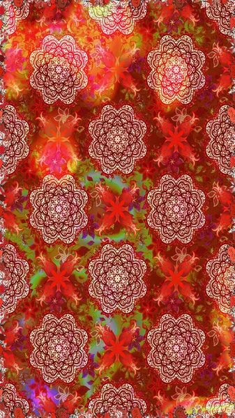 Botanik kusursuz desen. Raster deseni. Suluboya etkisi. Organik elementler.