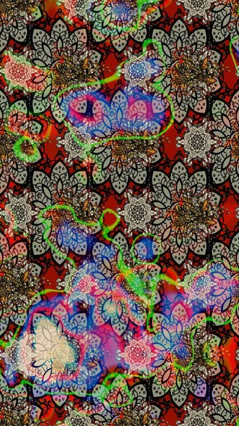 Gri ve nötr renkte çiçekler. Çiçekli karalama şeklinde Raster çiçek deseni. Yumuşak, yaz çiçekli arka plan.