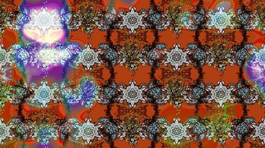 Renkli Bahar Teması eskiz kalıbı. Eskiz klasiği. Raster Şirin kumaş deseni. Düz Çiçek Elementleri Tasarımı.