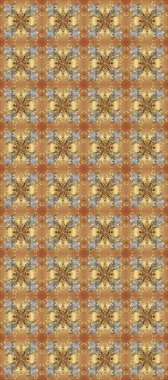 Davetiyeler, kartlar, web sayfası için Raster illüstrasyon. Altın desenli çiçek dekoru. Bej, kahverengi ve gri renklerde altın element. Doğu tarzı element. Çizgi sanatı tasarım şablonu için sınırsız sınır.