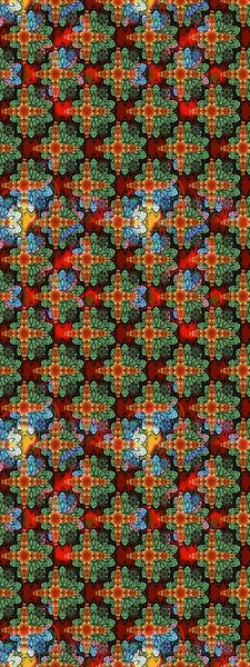 Tropik çiçek desenleri. Raster illüstrasyonu. Yeşil renkte çiçekler.