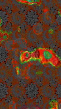 Raster suluboya çiçek deseni, narin çiçekler, kahverengi ve gri çiçekler, tebrik kartı şablonu. Raster Güzel kumaş deseni.