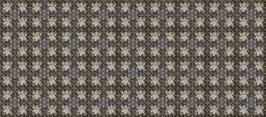 Kusursuz klasik raster grisi, bej, kahverengi ve altın desenli. Geleneksel oryantasyon süsü. Klasik vintage arkaplan.