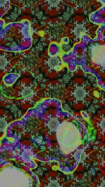 Şatafatlı bahar bahçesi dokusu. Raster illüstrasyonu. Çiçek deseni. Çiçek çizimi arkaplanı.