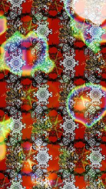 Çizim çiçek deseni duvar kağıdı, web sitesi arka planı, ambalaj kağıdı, davetiye, broşür, afiş veya web sitesi için kullanılabilir. Parlak elementlerin. El çizimi Raster illüstrasyonu.