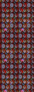 Kırmızı ve siyah renkte çiçekler. Küçük çiçekte sevimli çiçek deseni var..