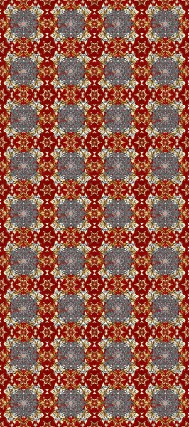 Süslü raster dekorasyonu. Lüks, kraliyet ve Viktorya dönemi konsepti. Altın element kırmızı, gri ve kahverengi renklerde. Kırmızı, gri ve kahverengi üzerine altın rengi klasik barok çiçek desenleri..