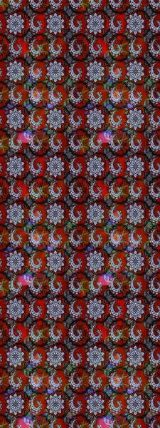 Kırmızı ve siyah renkte çiçekler. Küçük çiçekte sevimli çiçek deseni var..