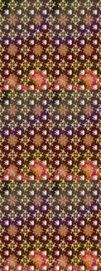 Kahverengi ve mor renkli çiçekler. Yumuşak, bahar çiçekli arka plan. Raster çiçek desenli ve çiçekli..