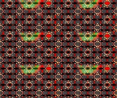 Güzel kumaş deseni. Raster illüstrasyonu. Çiçekler, dallar, bitkiler ve çiçekler. El çizimi.