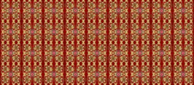 Noel altın kar tanesi kusursuz desen. Kış kar dokusu duvar kağıdı. Sembol bayramı, yeni yıl kutlamaları, altın desenler. Kırmızı, kahverengi ve bej renklerde altın kar taneleri.