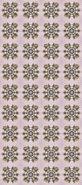 Kusursuz altın desen. Tarafsız, gri ve bej renklerde altın desenli altın elementler. Raster doğulu süsü.