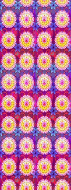 Mor ve nötr renkler üzerine çiçek çizimi. Çiçek deseni. Raster illüstrasyonu. Mor ve nötr renklerde çiçekler. Şatafatlı bahar bahçesi dokusu.