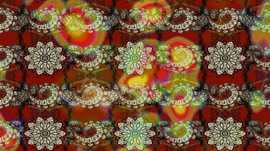 Kahverengi ve nötr renklerde çiçekler. Güzel çiçek deseni. Renkli Bahar Teması eskiz kalıbı. Düz Çiçek Elementleri Tasarımı.