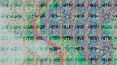 Renkli çizim kalıbı. Mavi renkli şirin tekstil tarzında. Çiçek duvar kâğıdı. Raster illüstrasyonu. Çiçek arka planı.