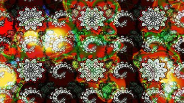 Moda baskıları için zarif bir şablon. Motley illüstrasyonu. Küçük çiçekte güzel bir desen. Robot resim. Çiçekli yaz çiçekleri. Küçük renkli çiçekler..