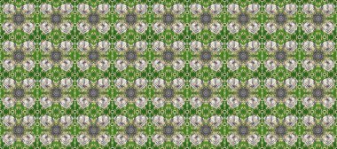 Geleneksel raster ve altın desen. Damask pürüzsüz süsü. Klasik oryantal desen yeşil, gri ve nötr renkler üzerinde.