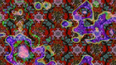 Kırmızı ve kahverengi renkte çiçeklerle çizilmiş çiçek deseni. Suluboya tarzında kırmızı ve kahverengi renkte çiçekler.