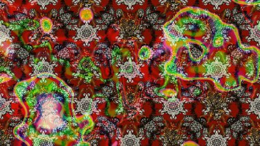 Raster illüstrasyonu. Şatafatlı bahar bahçesi dokusu. Flower eskiz arka planı. Çiçek deseni.