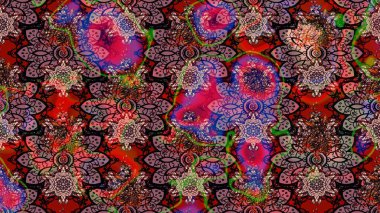 Kahverengi el çizimi. Sanat, çiçeklere ilham verir ve arka plan bırakır. Karalama çiçekleri çizim kalıbı. Raster deseni.