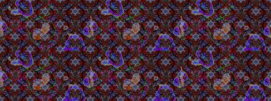 Renkli Yaz Temalı eskiz kalıbı. Kahverengi ve siyah renkli çiçekler. Düz Çiçek Elementleri Tasarımı. Raster illüstrasyonunda çiçek deseni çizimi.