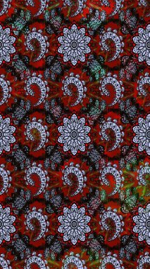 Motley illüstrasyonu. Çiçekli bahar çiçekleri. Küçük çiçekte güzel bir desen. Robot resim. Moda baskıları için zarif bir şablon. Küçük renkli çiçekler..