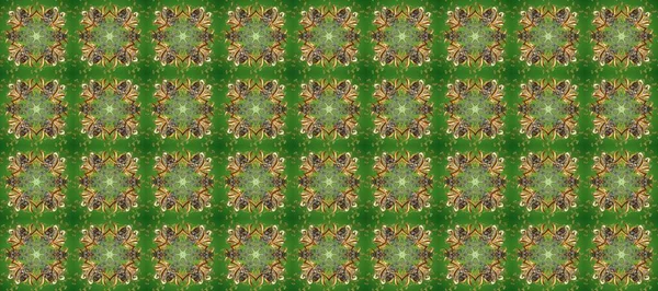 Kusursuz altın desenli bukleler. Doğu tarzı arabesk tarzında altın elementler. Raster altın pürüzsüz desen. Yeşil, kahverengi ve nötr renklerde pürüzsüz desen.