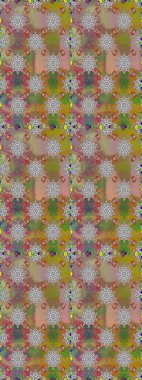 Sabıka fotoğraflarında, bebek kıyafetlerinde, duvar kâğıtlarında, paket kutularında falan kullanılabilir. Zarif, parlak ve pürüzsüz gri ve kahverengi çiçek desenli tasarım.