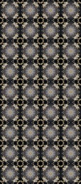 Kahverengi, siyah ve gri renklerde altın element. Antika altın tekrarlanabilir duvar kağıdı. Damask pürüzsüz yineleme kalıbı. Barok tarzında altın çiçekli süs..