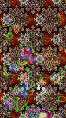 Düz Çiçek Elementleri Tasarımı. Çiçekli eskiz arkaplanı. Renkli Bahar Teması eskiz kalıbı. Çocuk stili.