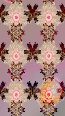 Organik elementler. Suluboya etkisi. Botanik çizim kalıbı. Raster deseni.